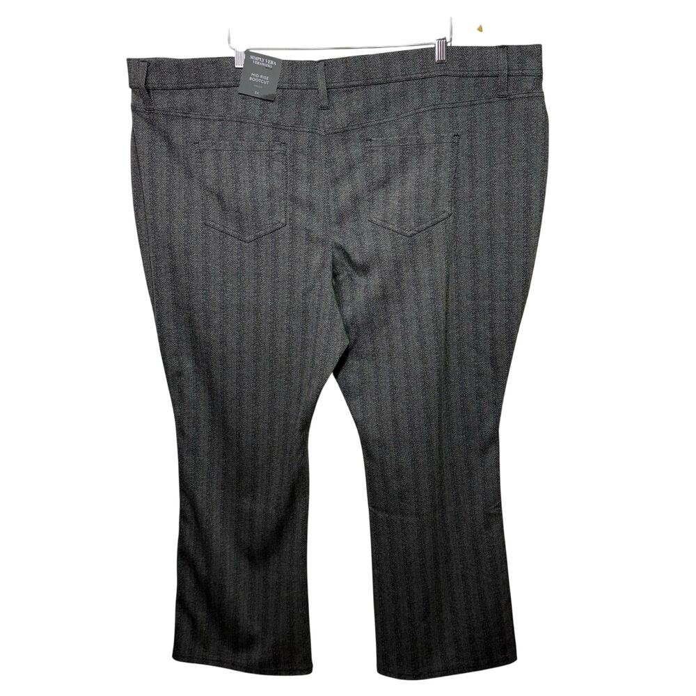 Simply Vera Vera Wang Pants Women’s Size 3X Mid-Rise Bootcut Stretch Gray - Picture 3 of 12